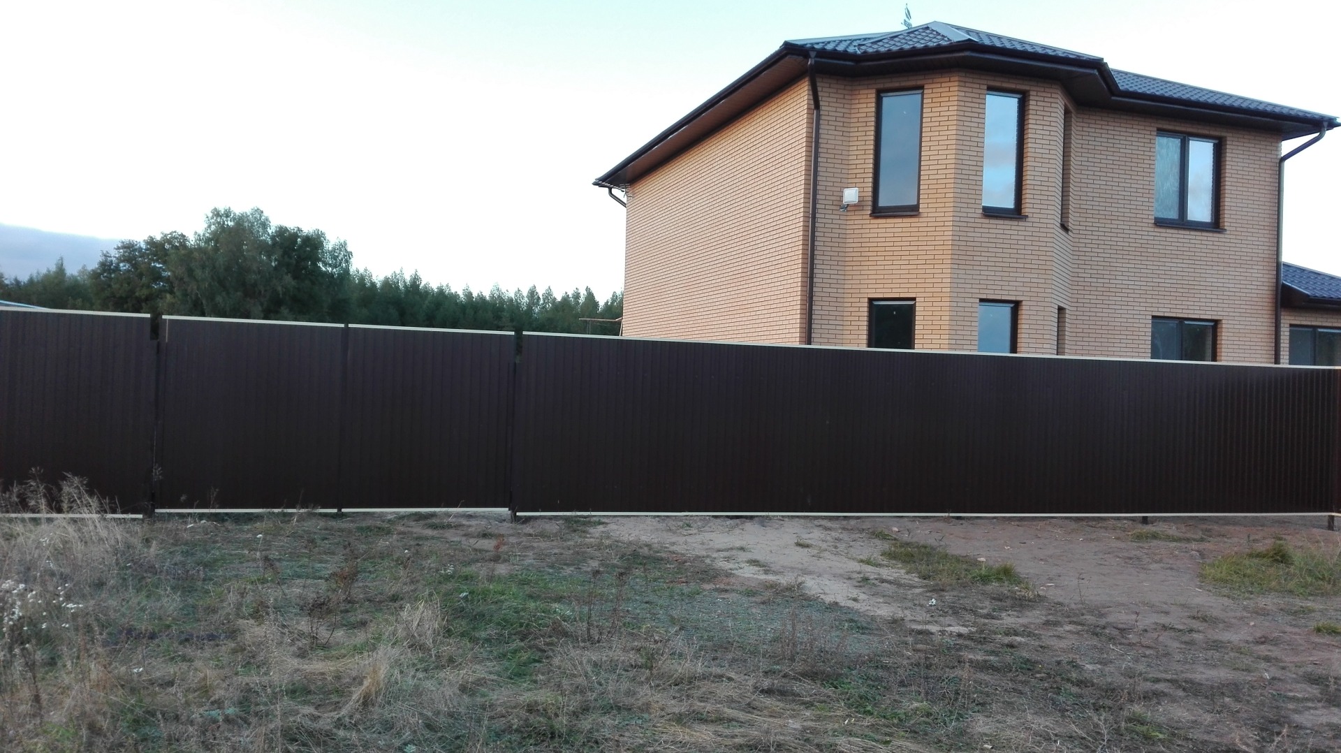 забор из профнастила