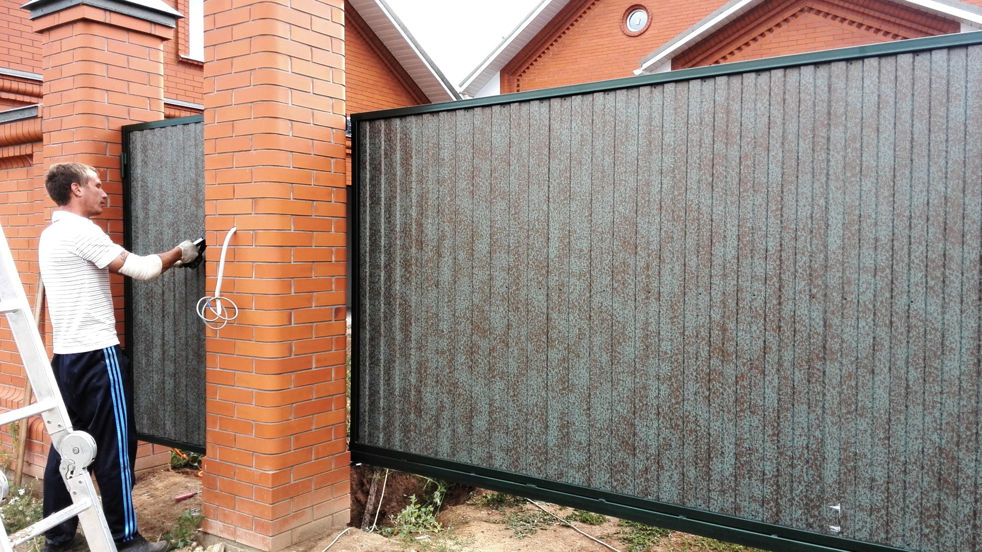 откатные ворота